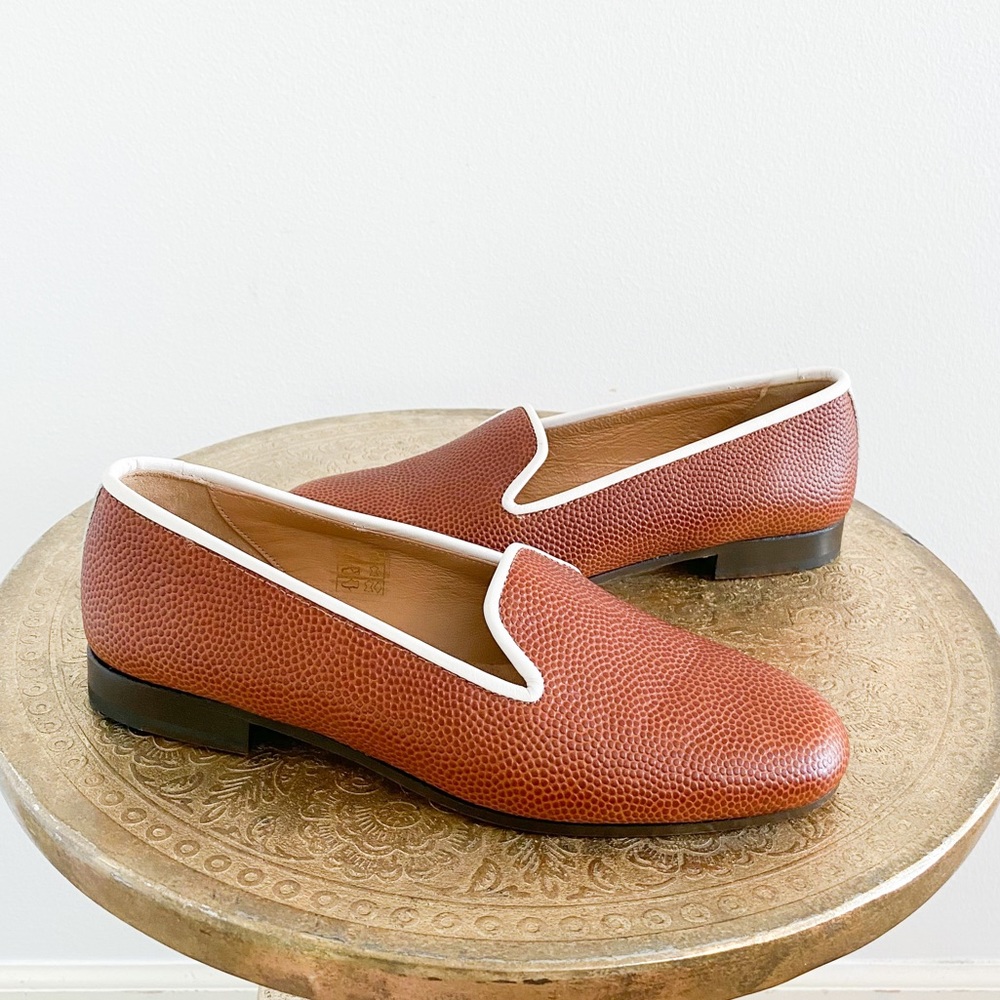Stubbs & Wootton Football Slipper Loafer Limited Edition Brown
